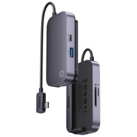 Baseus PadJoy universal 6in1 USB-C USB-C HUB for tablet / smartphone - dark gray