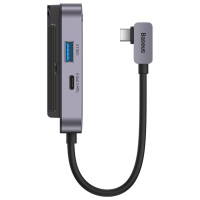 Baseus PadJoy universal 6in1 USB-C USB-C HUB for tablet / smartphone - dark gray