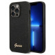 Guess GUHCP14LHGGSHK iPhone 14 Pro 6,1" czarny/black hard case Glitter Script