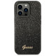 Guess GUHCP14LHGGSHK iPhone 14 Pro 6,1" czarny/black hard case Glitter Script