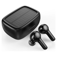Choetech TWS wireless headphones with solar panel black (BH-T09)