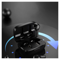 Choetech TWS wireless headphones with solar panel black (BH-T09)