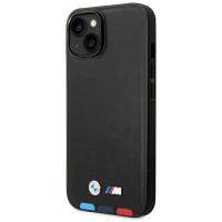 BMW Case BMW BMHCP14M22PTDK iPhone 14 Plus 6.7 "black / black Leather Stamp Tricolor