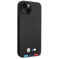 BMW Case BMW BMHCP14M22PTDK iPhone 14 Plus 6.7 "black / black Leather Stamp Tricolor