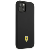Ferrari FEHCP14MSIBBK iPhone 14 Plus 6.7" black/black hardcase Silicone Metal Logo