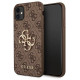 Guess case for iPhone 11 / XR from the 4G Big Metal Logo series - brown