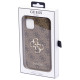 Guess case for iPhone 11 / XR from the 4G Big Metal Logo series - brown