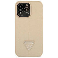 Guess GUHCP14LPSATLE iPhone 14 Pro 6,1 "beige / beige hardcase SaffianoTriangle Logo