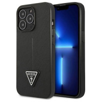 Guess GUHCP14LPSATLK iPhone 14 Pro 6.1" black/black hardcase SaffianoTriangle Logo