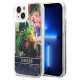 Guess GUHCP14MLFLSB iPhone 14 Plus 6.7 "blue / blue hardcase Flower Liquid Glitter