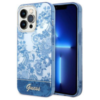 Guess GUHCP14XHGPLHB iPhone 14 Pro Max 6.7" blue/blue hardcase Porcelain Collection
