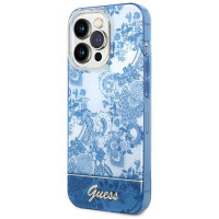 Guess GUHCP14XHGPLHB iPhone 14 Pro Max 6.7" blue/blue hardcase Porcelain Collection