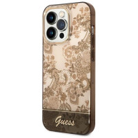Guess GUHCP14XHGPLHC iPhone 14 Pro Max 6.7" ocher hardcase Porcelain Collection