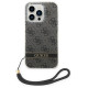 Guess GUOHCP14LH4STK iPhone 14 Pro 6.1 "black / black hardcase 4G Print Strap