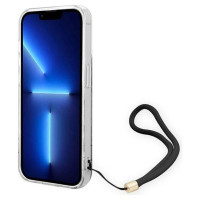 Guess GUOHCP14LH4STK iPhone 14 Pro 6.1 "black / black hardcase 4G Print Strap