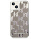 Karl Lagerfeld KLHCP14MLMNMS iPhone 14 Plus 6.7 "hardcase silver / silver Liquid Glitter Monogram