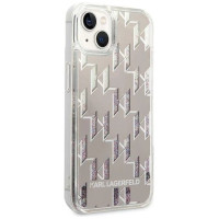Karl Lagerfeld KLHCP14MLMNMS iPhone 14 Plus 6.7 "hardcase silver / silver Liquid Glitter Monogram