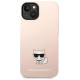Karl Lagerfeld KLHCP14MSLCTPI iPhone 14 Plus 6.7 "hardcase light pink / light pink Silicone Choupette Body