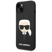 Karl Lagerfeld KLHCP14MSLKHBK iPhone 14 Plus 6.7 "hardcase black / black Silicone Karl`s Head