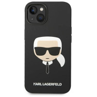Karl Lagerfeld KLHCP14MSLKHBK iPhone 14 Plus 6.7 "hardcase black / black Silicone Karl`s Head