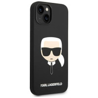 Karl Lagerfeld KLHCP14MSLKHBK iPhone 14 Plus 6.7 "hardcase black / black Silicone Karl`s Head