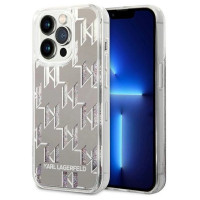 Karl Lagerfeld KLHCP14XLMNMS iPhone 14 Pro Max 6.7 "hardcase silver / silver Liquid Glitter Monogram