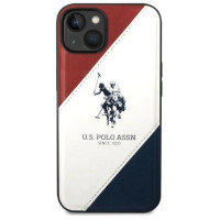 U.s. Polo Assn. US Polo USHCP14MPSO3 iPhone 14 Plus 6.7" white/white Tricolor Embossed