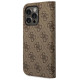 Guess GUBKP14XHG4SHW iPhone 14 Pro Max 6.7 "brown / brown book 4G Vintage Gold Logo