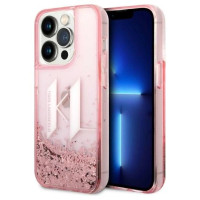 Karl Lagerfeld KLHCP14LLBKLCP iPhone 14 Pro 6.1 "pink / pink hardcase Liquid Glitter Big KL