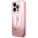 Karl Lagerfeld KLHCP14LLBKLCP iPhone 14 Pro 6.1 "pink / pink hardcase Liquid Glitter Big KL
