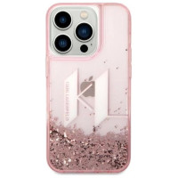 Karl Lagerfeld KLHCP14LLBKLCP iPhone 14 Pro 6.1 "pink / pink hardcase Liquid Glitter Big KL