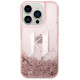 Karl Lagerfeld KLHCP14LLBKLCP iPhone 14 Pro 6.1 "pink / pink hardcase Liquid Glitter Big KL
