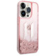 Karl Lagerfeld KLHCP14LLBKLCP iPhone 14 Pro 6.1 "pink / pink hardcase Liquid Glitter Big KL