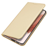 Dux Ducis Skin Pro Case for Samsung Galaxy S23+ Flip Card Wallet Stand Gold