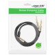 Ugreen audio cable mini jack 3.5 mm - 2 x jack 6.35 mm 2 m gray (AV126)