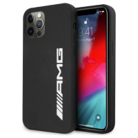 Mercedes AMG Silicone Big Logo case for iPhone 12 Pro Max - black