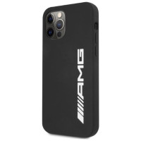 Mercedes AMG Silicone Big Logo case for iPhone 12 Pro Max - black