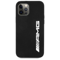 Mercedes AMG Silicone Big Logo case for iPhone 12 Pro Max - black