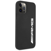 Mercedes AMG Silicone Big Logo case for iPhone 12 Pro Max - black