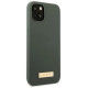 Guess GUHMP13MSBPLA iPhone 13 6.1" green/khaki hard case Silicone Logo Plate MagSafe
