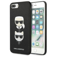 Karl Lagerfeld Saffiano Karl&Choupette Head case for iPhone 7 Plus / iPhone 8 Plus - black