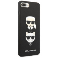 Karl Lagerfeld Saffiano Karl&Choupette Head case for iPhone 7 Plus / iPhone 8 Plus - black