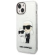Karl Lagerfeld Glitter Karl&Choupette case for iPhone 14 Plus - transparent