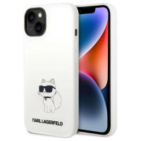 Karl Lagerfeld Silicone Choupette case for iPhone 14 Plus - white