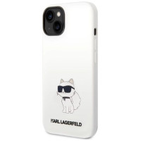 Karl Lagerfeld Silicone Choupette case for iPhone 14 Plus - white