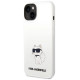Karl Lagerfeld Silicone Choupette case for iPhone 14 Plus - white