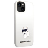 Karl Lagerfeld Silicone Choupette case for iPhone 14 Plus - white
