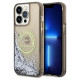 Karl Lagerfeld Liquid Glitter RSG case for iPhone 14 Pro Max - black