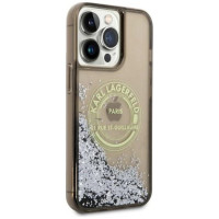 Karl Lagerfeld Liquid Glitter RSG case for iPhone 14 Pro Max - black