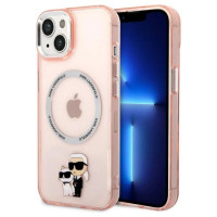 Karl Lagerfeld KLHMP14SHNKCIP iPhone 14 6.1" hardcase pink/pink Iconic Karl&Choupette Magsafe